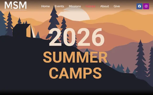 Screenshot of montanastudentministries.com