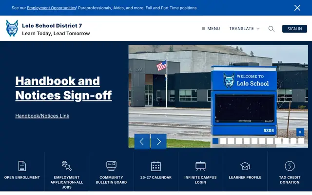 Screenshot of loloschools.org