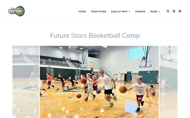 Screenshot of westsidebballclub.com