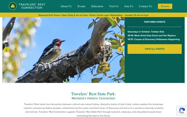 Screenshot of travelersrest.org
