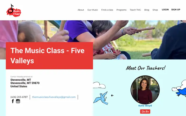 Screenshot of themusicclass.com