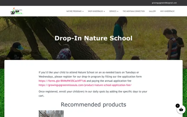 Screenshot of growingupgreenmissoula.com
