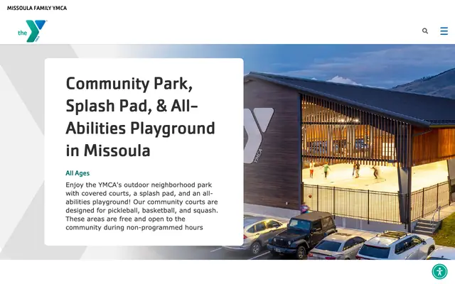 Screenshot of ymcamissoula.org