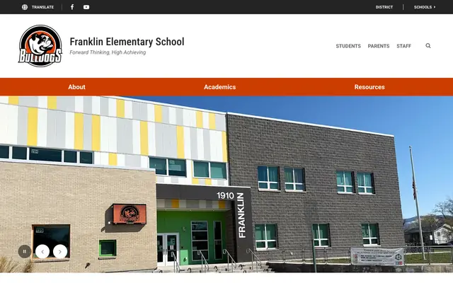 Screenshot of franklin.mcpsmt.org