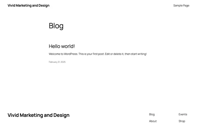 Screenshot of vividmarketinganddesign.com