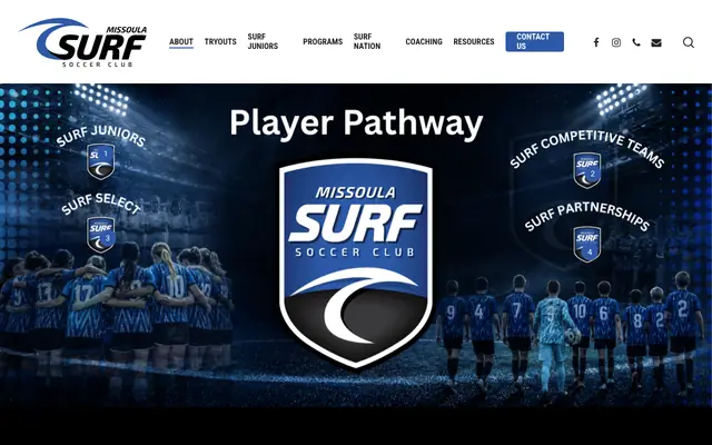 Screenshot of missoulasurf.com