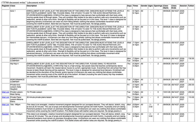 Screenshot of app.jackrabbitclass.com