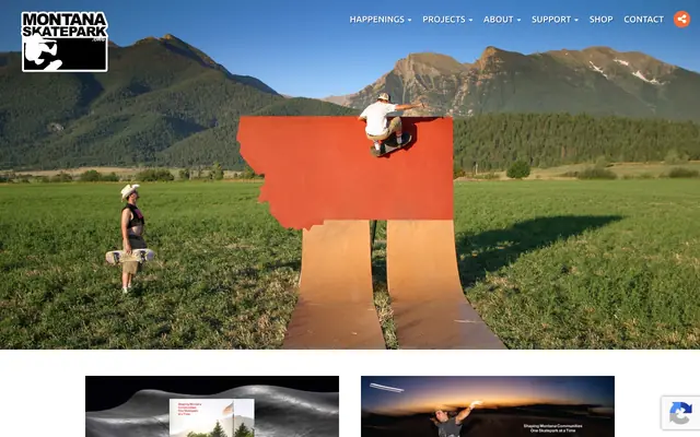 Screenshot of montanaskatepark.org