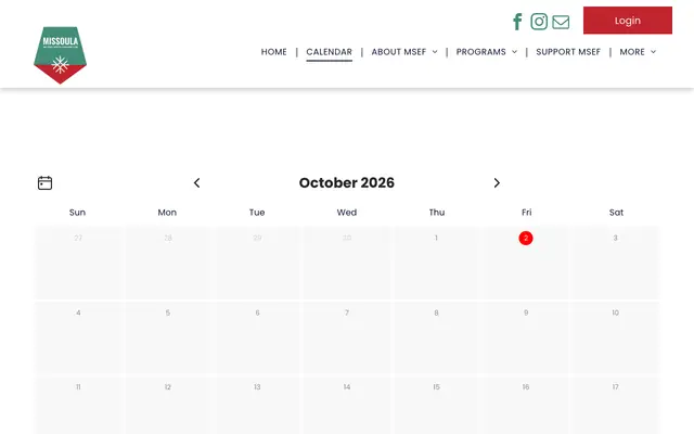 Screenshot of missoulaskieducationfoundation.org