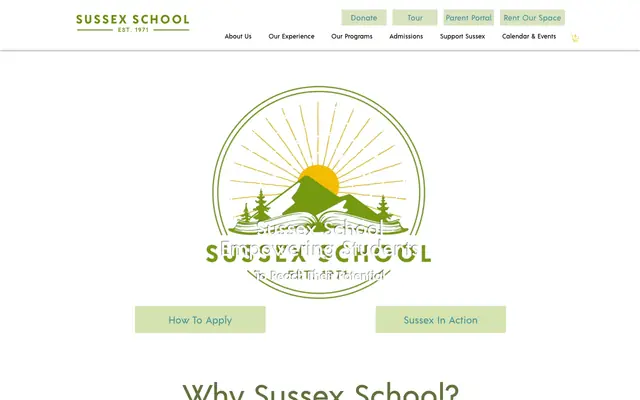 Screenshot of sussexschool.org