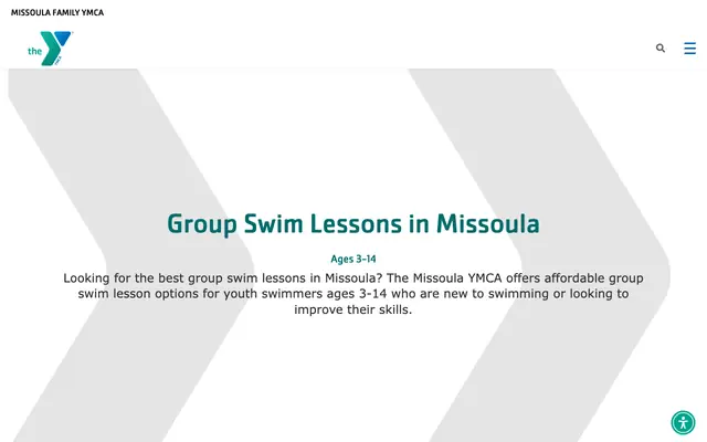 Screenshot of ymcamissoula.org