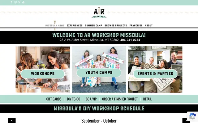 Screenshot of arworkshop.com