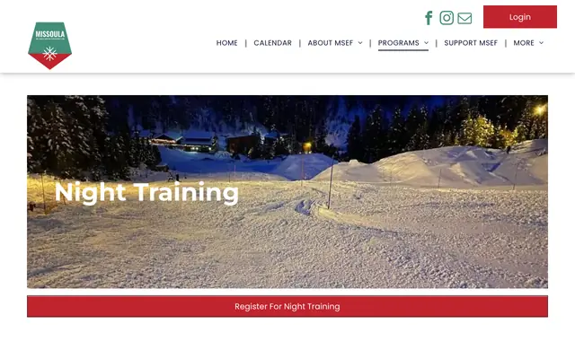 Screenshot of missoulaskieducationfoundation.org