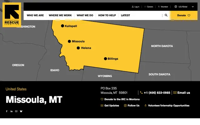 Screenshot of rescue.org