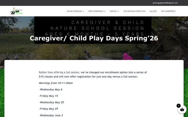 Screenshot of growingupgreenmissoula.com