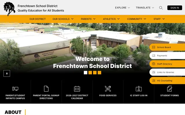 Screenshot of ftsd.org