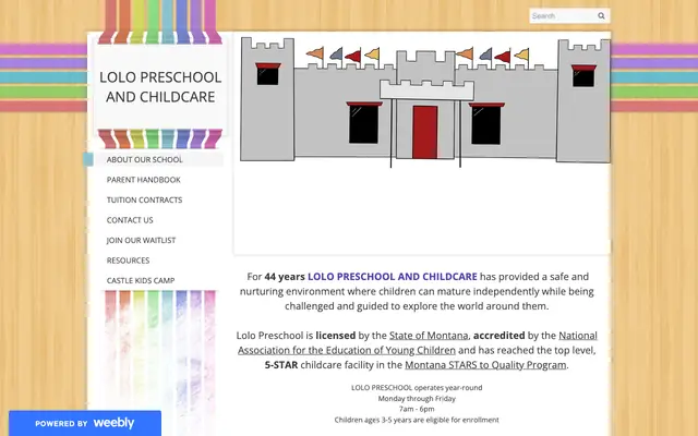 Screenshot of lolopreschool.com