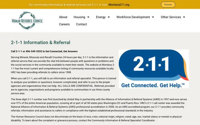 Screenshot of humanresourcecouncil.org