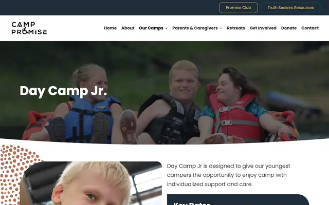 Screenshot of camppromisemt.org