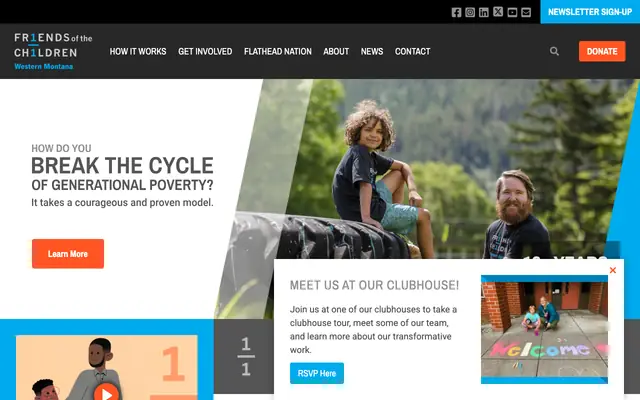 Screenshot of friendswesternmt.org