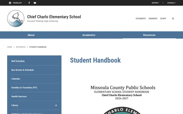 Screenshot of chiefcharlo.mcpsmt.org