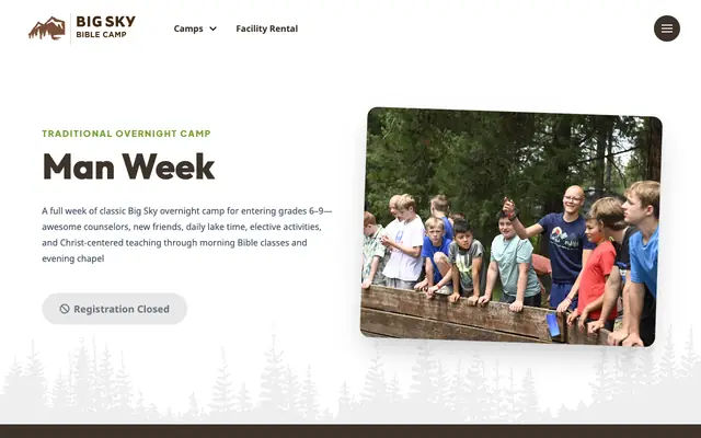 Screenshot of bigskybiblecamp.org